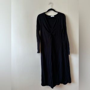 Mango black long sleeve dress